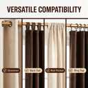 Gold Curtain Rods for Windows 18-45 Inch,Adjustable Length 1 Inch Diameter Heavy Duty Curtain Rod for Bedroom/Kitchen/Dorm/Apartment/Door