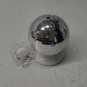 Mirror Essential Oil Diffuser Rotating, 14 Light Modes 4 Timer Setting Aromatherapy Diffuser, Cute Home Disco Decor Great Decoration and Accessories for Disco Party, Room, Office (Silver)