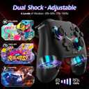 Switch Controller, Wireless Pro Controller for Switch/Lite/OLED/iPhone/Mac/iPad/iOS/Android/Phone/PC/Steam/TV,Bluetooth controllers with Programming/ 4 Vibration / 3 Turbo Modes/6-Axis/Motion/RGB