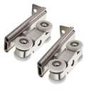 AWEN 2pcs 4-Wheel Stainless Stee Hanging Wheel Suitable fo Sliding Doors in Halls and Kitchen cabinets wadrobe Sliding DoorWheel 23mm/0.9"