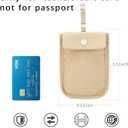 Travel Bra Wallet for Women, Hidden Bra Wallet Pickpocket Proof Under Clothes Money Belt Pouch Secret Travel Wallet for Money Valuables (Black, Nude)