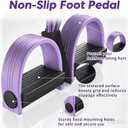 6-Tubes Tension Rope, Multifunction Elastic Yoga Pedal Puller Resistance Band, Natural Latex Tension Rope Fitness Equipment, for Abdomen, Waist, Arm, Leg Stretching Slimming Training