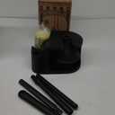 Eyliden Disposable Toilet Brush and Plunger Combo | 2-in-1 Toilet Bowl Wand Kit - 10 Count Pre-Soaked Refill Heads, 3-Step Plunger, Storage Holder - Compact Toilet Cleaning System (Black)