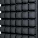 3D Air Cell Inflatable Pressure Relief Seat Cushion with Anti-Slip on The Bottom, Sondur Travel Cushion, Self-Inflating Portable Seat Pad Suitable for Office Chair, Car Seat, Home Living, Wheelchair, Black