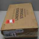 Bamboo Under Bed Storage Containers, Rolling Underbed Organizer with Wheels, Sturdy Under the Bed Shoe Storage Bins, Stackable Underbed Drawers for Bedroom Closet Clothing Toy 2 Packs (Natural, Large)