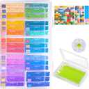 30PCS 2-in-1 Diamond Art Storage Trays with Lids, Convex Bottom Diamond Painting Storage Organizer Set, Spill-Proof DIY Craft Supplies for Sorting & Line-Up, Perfect ChristmasGift for Crafters