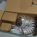 CECEFIN Kitchen Sink Sprayer Hose Attachment for Faucet, Kitchen Faucet Head Replacement w/ 79" Recoil Hose and Holder, Pressurized Water Saving Aerator & Diverter Valve, Faucet Sprayer Attachment Set (F- Grey- ON/OFF Pause Sprayer)