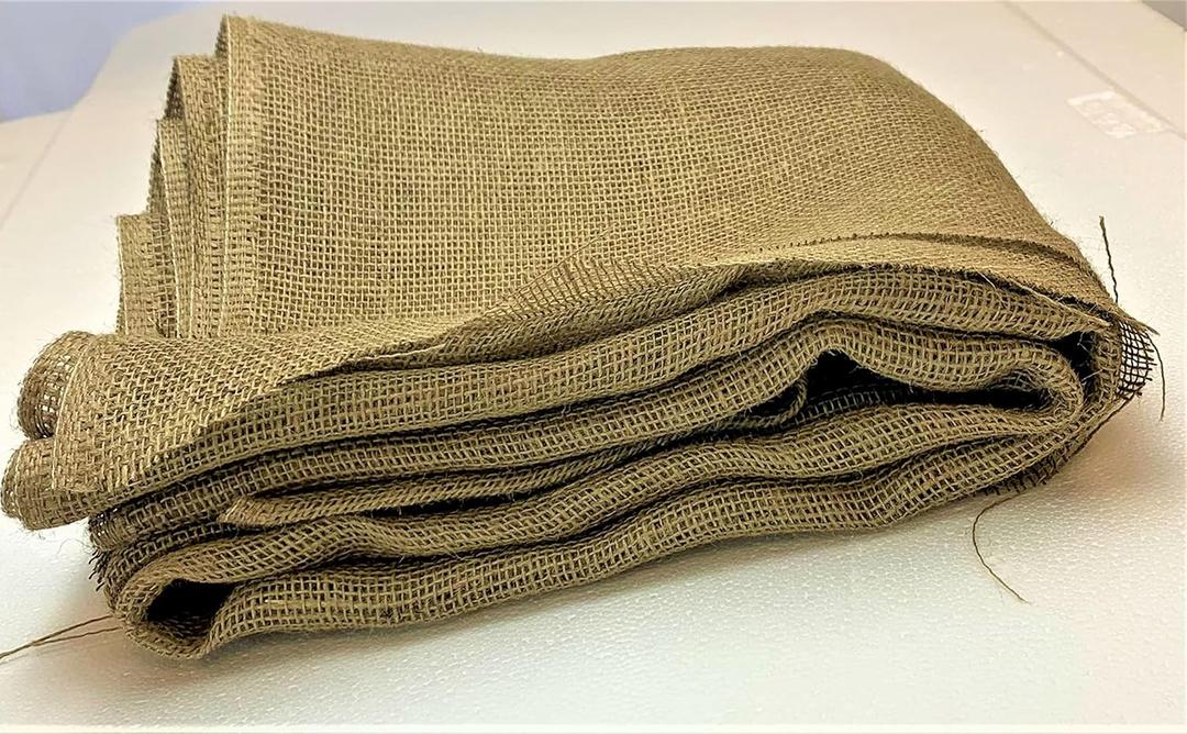 60 Inch X 15 Feet 75 SFT Gardening Burlap Liners, Lose Weave Jute-Burlap for Raised Bed, Seed Cover and Garden Blanket (60 Inch X 15 feet, 60" x15'L)