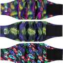 Male Dog Diapers, High Absorbing Dog Belly Bands for Male Dogs, Washable Reusable Dog Male Wraps(5 Pack) (Medium)