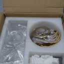 Plug in Pendant Light for Ceiling, 7.09 Inch Vintage Light Fixtures Clear Glass Lampshade 14Ft Hanging Lights with Plug in Cord On/Off Switches Industrial Pendant Lights for Bedroom Living Room