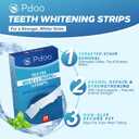 Teeth Whitening Strip 14 Treatments - Whitening Strips for Sensitive People, Fast Remove Smoking, Coffee, Wine Stains, Teeth Brightening Kit Pack of 28 Non-Slip Strips