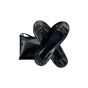 ccafgho Women's Foldable Ballet Flats Portable Slip-On Shoes for Wedding, Travel, Work & Driving, 8