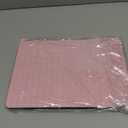 Seorsok Compatible with MacBook Air 13 Inch Case 2022-2018 Release A1932 A2179 M1 A2337,Elegant Leather Plastic Hard Shell Case Transparent Keyboard Cover,Pink Woven Fabric No Logo Cutout Design