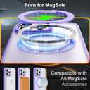 ZHK 360 Rotatable Ring for iPhone 11 Pro Max Case Magnetic, [Military Grade Drop Proof] [Translucent Frosted Back Panel] Slim Non-Slip Matte Phone Case for iPhone 11 Pro Max 6.5'', Light Purple