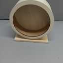 antiai Hamster Wooden Silent Wheel, Small Animal Exercise Wheel Accessories, Quiet Spinner Hamster Running Wheels Prevent Depression Toys for Hamsters, Gerbils, Mice and Other Small Pets (S)