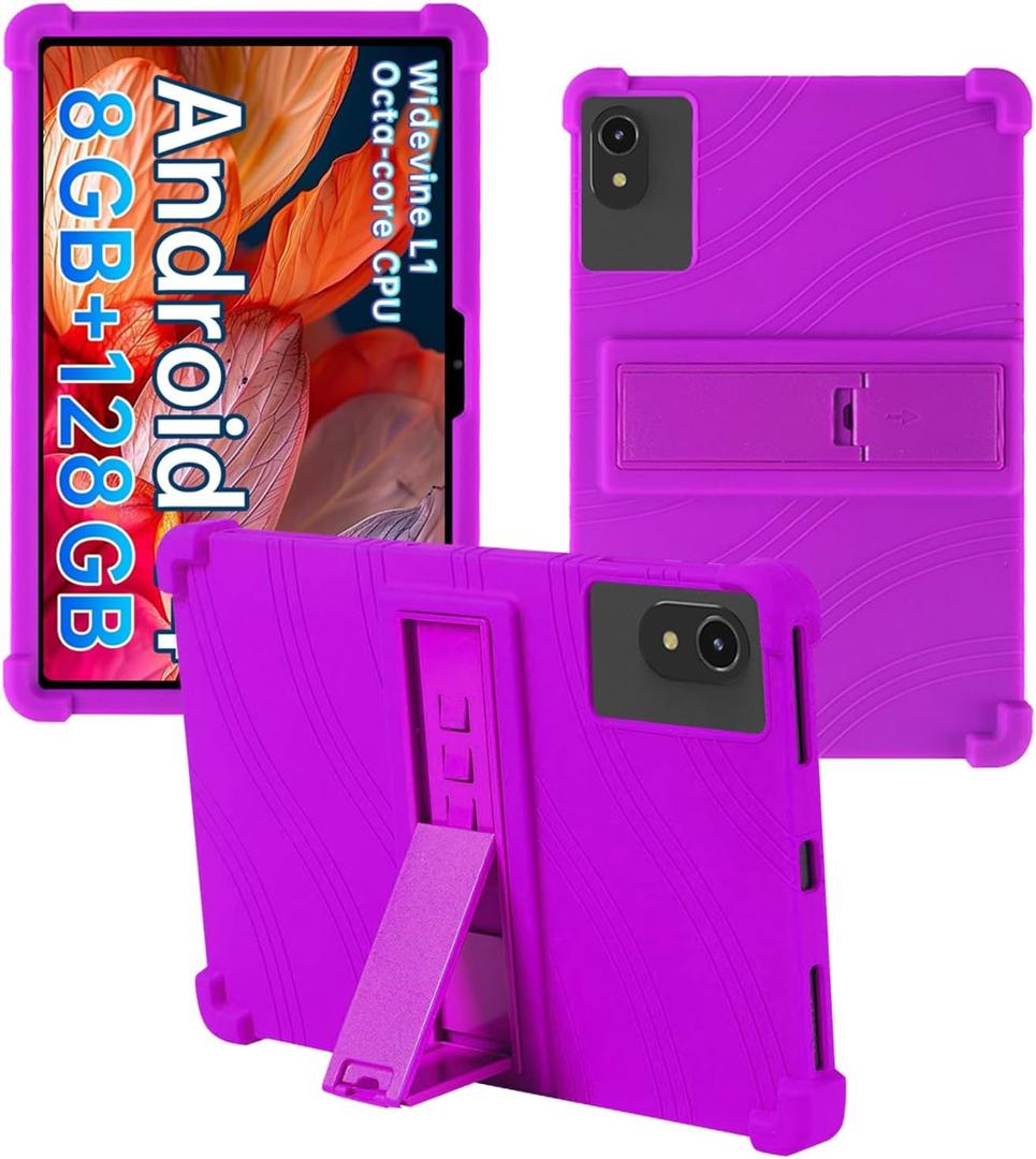 Case for ApoloSign EP1095T Tab 11 Android 14 Tablet 11 Inch ，Shock Proof Lightweight Stand Rubber Shell Protective Cover,Kids Friendly Soft Silicone for ApoloSign EP1095T Tab 11,Purple