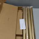 Heavy Duty Curtain Rods for Windows 66 to 120 Inch, 1 Inch Gold Curtain Rod Adjustable, Decorative Long Curtains Rods with Metal Finials, Easy Installation and Modern Design (A2,Gold,30"-120")