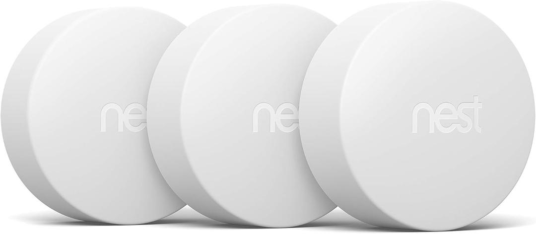 Google Nest Temperature Sensor 3 Count Pack - Nest Thermostat Sensor - Nest Sensor That Works with Nest Learning Thermostat and Nest Thermostat E - Smart Home