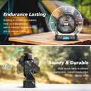 Portable Fan Rechargeable, 25400mAh Cordless Battery Powered Fan with LED Lantern, USB C Battery Operated for Travel Bedroom Home Camping Tent Office Beach Desk Fishing Table