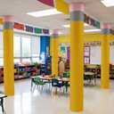 Breling 8 Pcs Pencil Back to School Column Wraps for Porch Decor 180 x 54" Pink Yellow Silver DIY Pillar Cover for First Day of School Party Supplies Classroom Outdoor Photo Booth Props with Tape