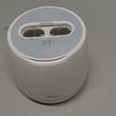 Drixo Ultrasonic Retainer Cleaner Machine, IPX6 Waterproof Dental Cleaning Pod, 3 Modes Denture Cleaner for Night Guard Mouth Guard Braces, 45kHz Denture Dome with UV Light, 200ML Tank, Arctic White