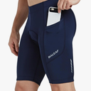 baleaf Men's Padded Bike Shorts Cycling Road Biking Riding Bicycle Cycle Wear Pockets UPF 50+ MTB Accessories Tights Blue M