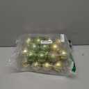 24ct Christmas Balls Ornaments, 2.36 Inch Christmas Tree Balls Ornaments, Decorative Baubles Decorations for Xmas Tree Decor Holiday Party, Gold