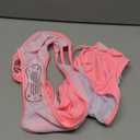 Tainehs Women's Two Piece Strapless Bikini Sets Bandeau Cutout Swimsuit High Cut Bathing Suits (Coral Pink) Small