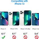 JETech Case for iPhone 13 6.1-Inch, Non-Yellowing Shockproof Phone Bumper Cover, Anti-Scratch Clear Back (Blue)