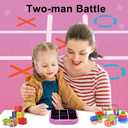 Tic-Tac-Toe Bolt Game, 4-in-1 Handheld Puzzle Games Console, Electronic Tic-Tac-Toe Game for Educational and Memory Growth, Portable Travel Games for Car Ride, Board Games for Kids and Adults (Pink)