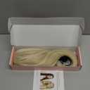 Ponytail Extension  16 Claw Clip in Ponytail Hair Extensions Natural Soft Synthetic High Pony Tail Hairpieces for Women (Ash Blonde with Highlights, 16 inch)