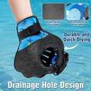Strdfeve Water Ball&Glove Set,Water Bouncing Ball&Catch Mitt,Pool Baseball Catching Mitt for Beach Games,Play Catch Skip Ball&Glove (Black)