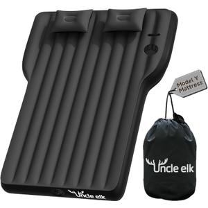 Model Y Mattress for Tesla, Inflatable SUV Mattress for Portable Camping Mattress Foldable Air Mattress with Air Pump and Storage Bag for Tesla Model Y and SUV Travel, Black