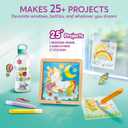 Klever Kits DIY Gel Art Suncatcher Kits for Kids, Paint Your Own Unicorn Window Art Kit with Photo Frame, Painting Arts and Crafts for Kids Ages 6-8 Girls Boys Birthday Gifts Halloween Decor by Jova