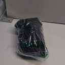 QINSEN Womens Square Neck Bodice Dress Long Sleeve Side Slit Flare Mini Dresses (Medium, Black)