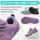 Barefoot Shoes Women Men Minimalist Zero Drop Wide Toe Box Water Shoes Hiking Barefoot Footwear Unisex Sneakers for Workout Cross-Trainer Walking Running Camping Grounding Beach Weightlifting Sport (Purple)