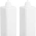 Pump Bottle, Refillable Plastic Empty Lotion Soap Dispenser Liquid Container for Bathroom Shampoo and Body Wash, 32oz/1l White 2 Pack