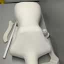 FDW Manikin 60”-67”Height Adjustable Female Dress Model Display Torso Body Tripod Stand Clothing Forms（Beige）