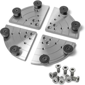 NCK-3.75Z-FJ8 8" Flat Jaws with 7pcs Taper Plug Screws for Woodlathe Chuck Woodturning Tools,Compatible with the Chucks: SuperNOVA2, G3 Nova, Robert Sorby Patriot, Record Power SC3, Record Power SC4.