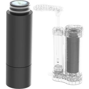 SurviMate Water Purifier Survival Pump, Replacement Cartridge, 0.01 Micron 5-Stage Water Purifier System, Hand Pump Water Filter Portable Outdoor Emergency, Camping, Hiking, Backpacking