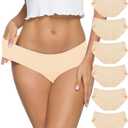 Altheanray Womens Underwear Cotton Underwear for Women Seamless Hipster Bikini Briefs Panties 6 Pack, M