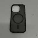 SUPFINE Magnetic for iPhone 15 Pro Case (Compatible with MagSafe) (Military Grade Drop Protection) Translucent Matte Shockproof Phone Cover, Black