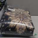 Lahome Floral Washable Area Rugs - 2x3 Non-Slip Small Entryway Rug Indoor, Throw Stain Resistant Kitchen Rugs Soft Black Paisley Print Bathroom Mats DoorMat Carpet for Bedroom Laundry Living Room Sink