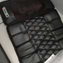 Massage Mat, Detachable Neck Massager, Full Body Vibration Heating, Massage Pad with 10 Vibrating Motors and 9 Speed Settings for Home Office Use, Gift for Men Women Parents Christmas,Black