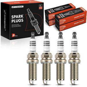 A-Premium Iridium Platinum Spark Plugs (Pack of 4) Compatible with Honda CR-V, Civic, Accord, Fit & Toyota Corolla, Prius & Subaru Outback & Mazda CX-5 & Acura TLX & Scion xD & more