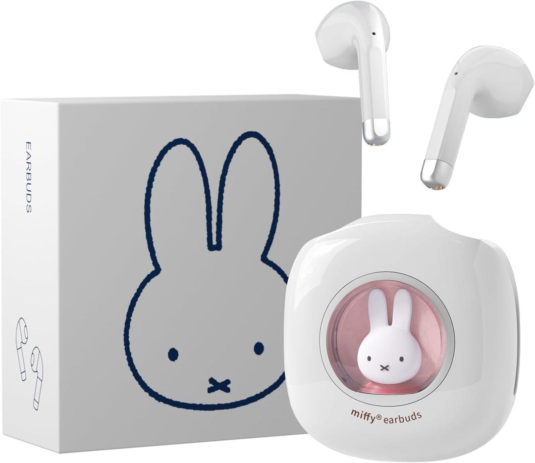 Miffy Bluetooth Wireless Earbuds Headset (Pink)IPX5 Waterproof Ear Buds Headphones