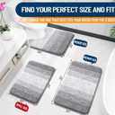 OLANLY Bathroom Rugs Mat 24x16, Extra Soft Absorbent Microfiber Bath Rugs, Rubber Backing, Quick Dry, Machine Washable Bath Mats for Bathroom Floor, Tub and Shower, Home Decor Accessories, Light Grey