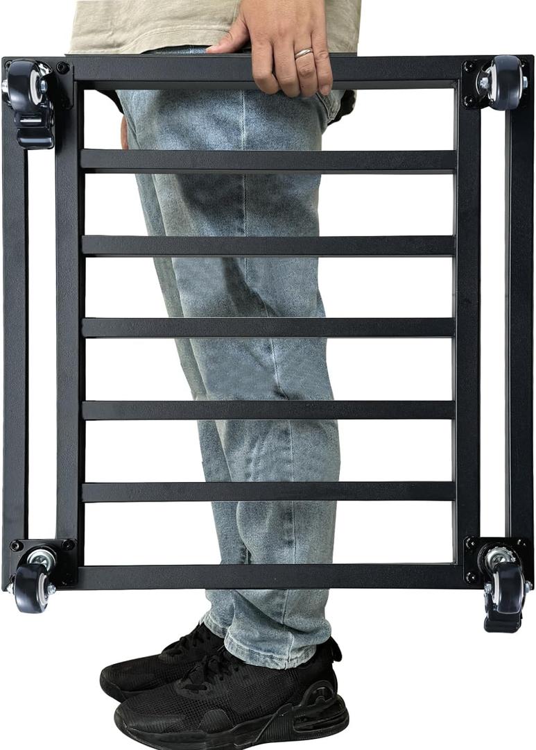 22" Plant Caddy with Wheels Heavy Duty, Large Metal Plant Rollers with Wheels,Rolling Square Plant Stands with 360 Swivel Casters,Plant Dolly for Large Plants,Pot (22Inch-1 Pack)