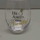 Lillian Rose Asked, I Said Finally Glass, 4.75", Clear, G117 HA