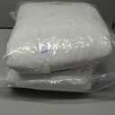 BPC Organic Feather Down Comforter Queen Size, Fluffy Duvet Insert for All-Season with 100% Cotton Cover and Puffy Feather Down Filling, Ivory White, 90x90 Inches